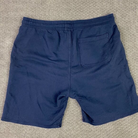 Flint And Tinder Sweat Shorts Men's Large French Terry Navy Blue Gym Drawstring - Picture 4 of 13